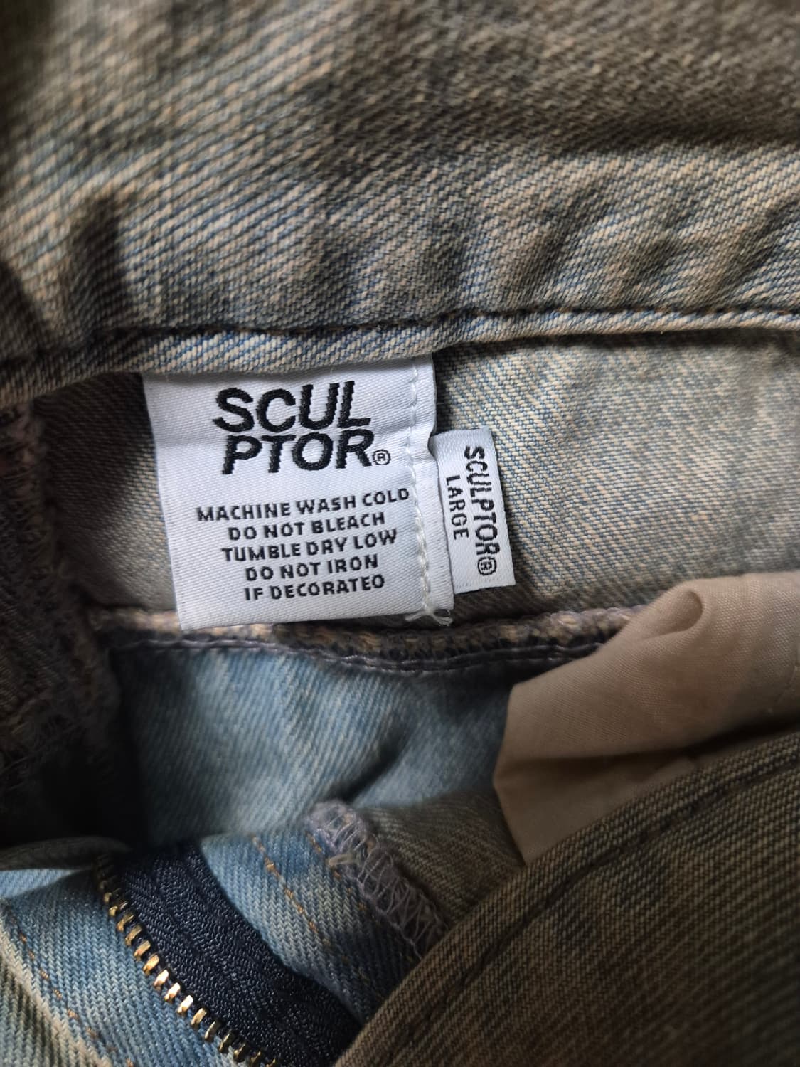 스컬프터 리버스 데님 팬츠 상품이미지5