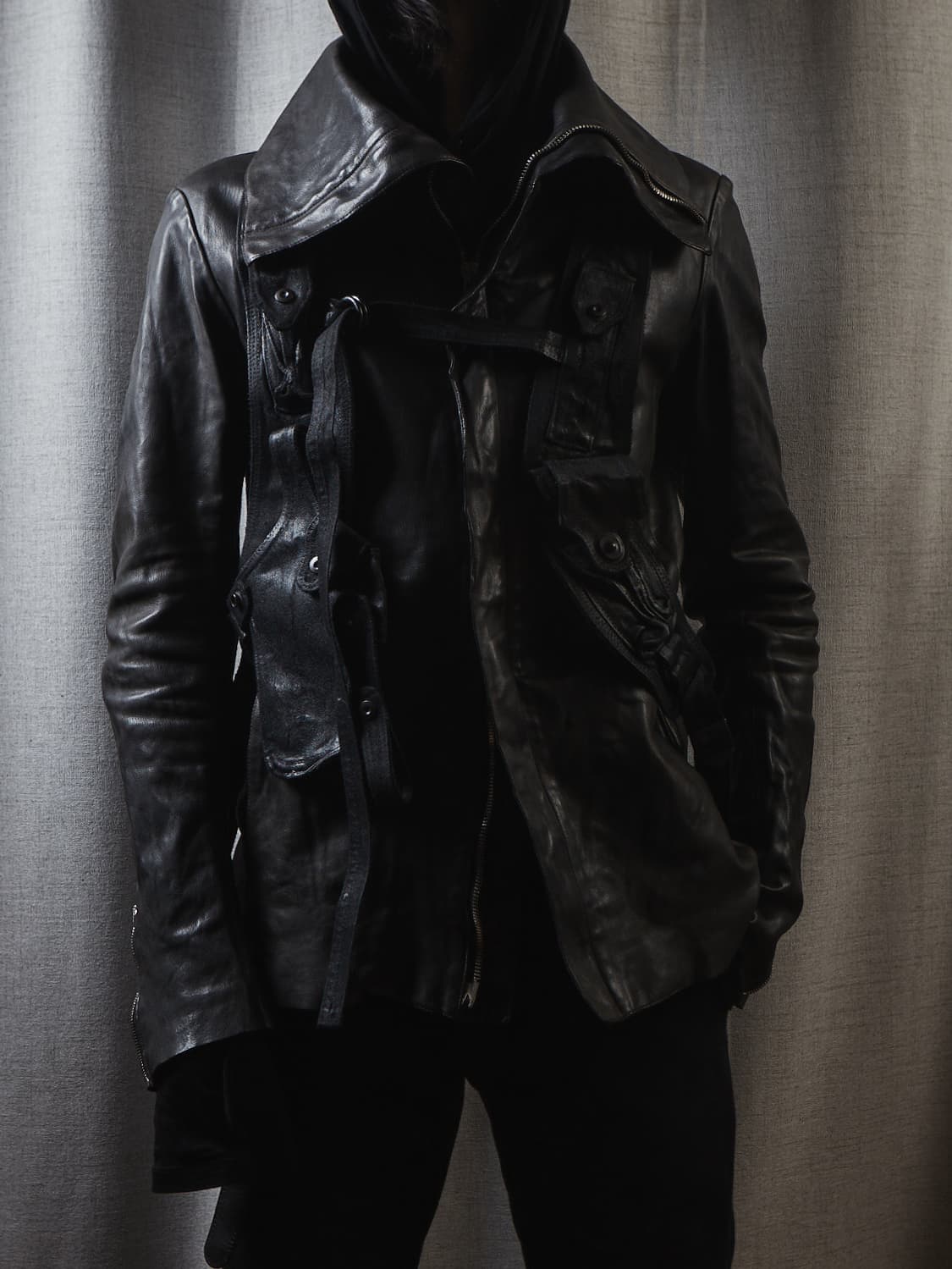 Incarnation 롱 하이넥 가죽자켓 상품이미지10