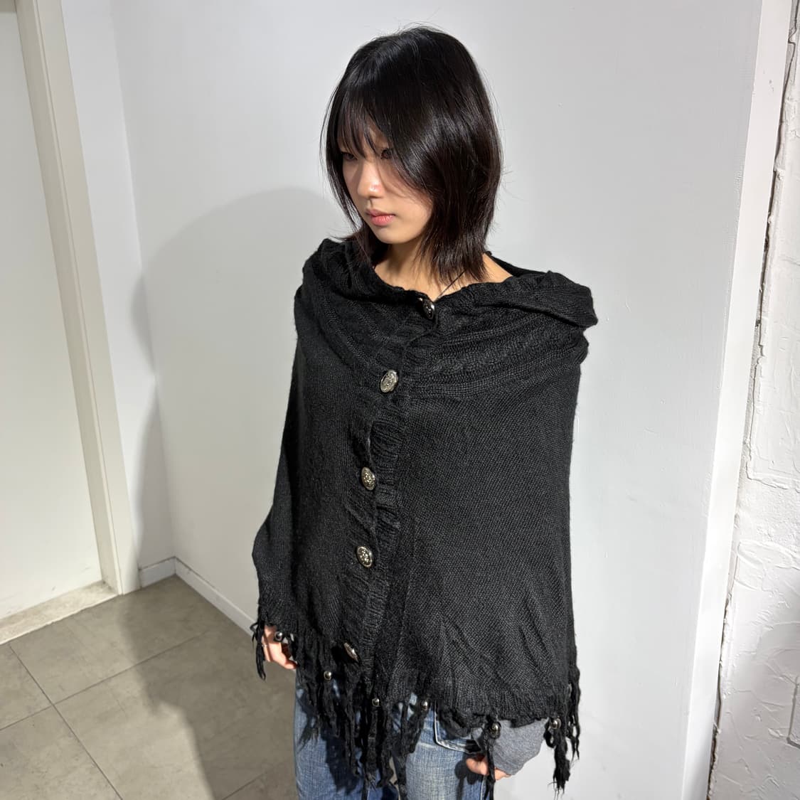 Dig deep 락시크 블랙케이프 망토 상품이미지1