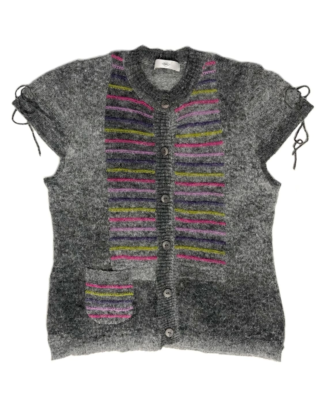 Vintage 니트 반팔 가디건  상품이미지1