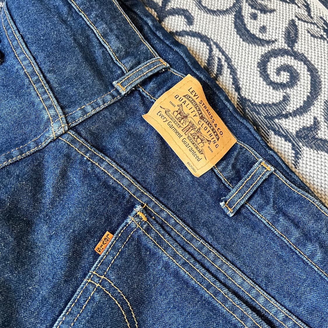 46 90s 리바이스 오렌지탭 데님 팬츠/W2182 상품이미지3