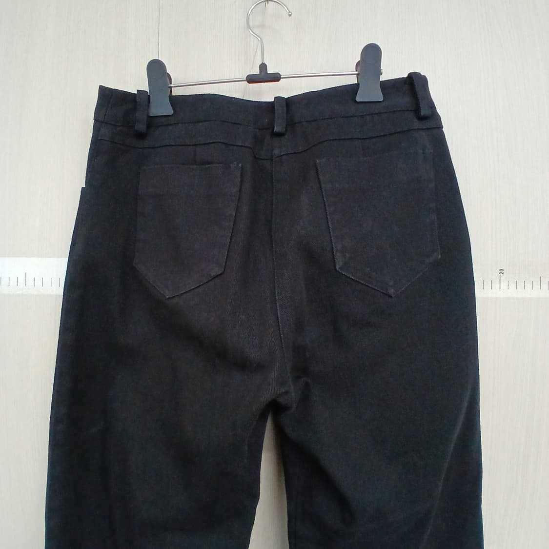 Js.뉴욕 블랙 컷팅 데님 팬츠 상품이미지5