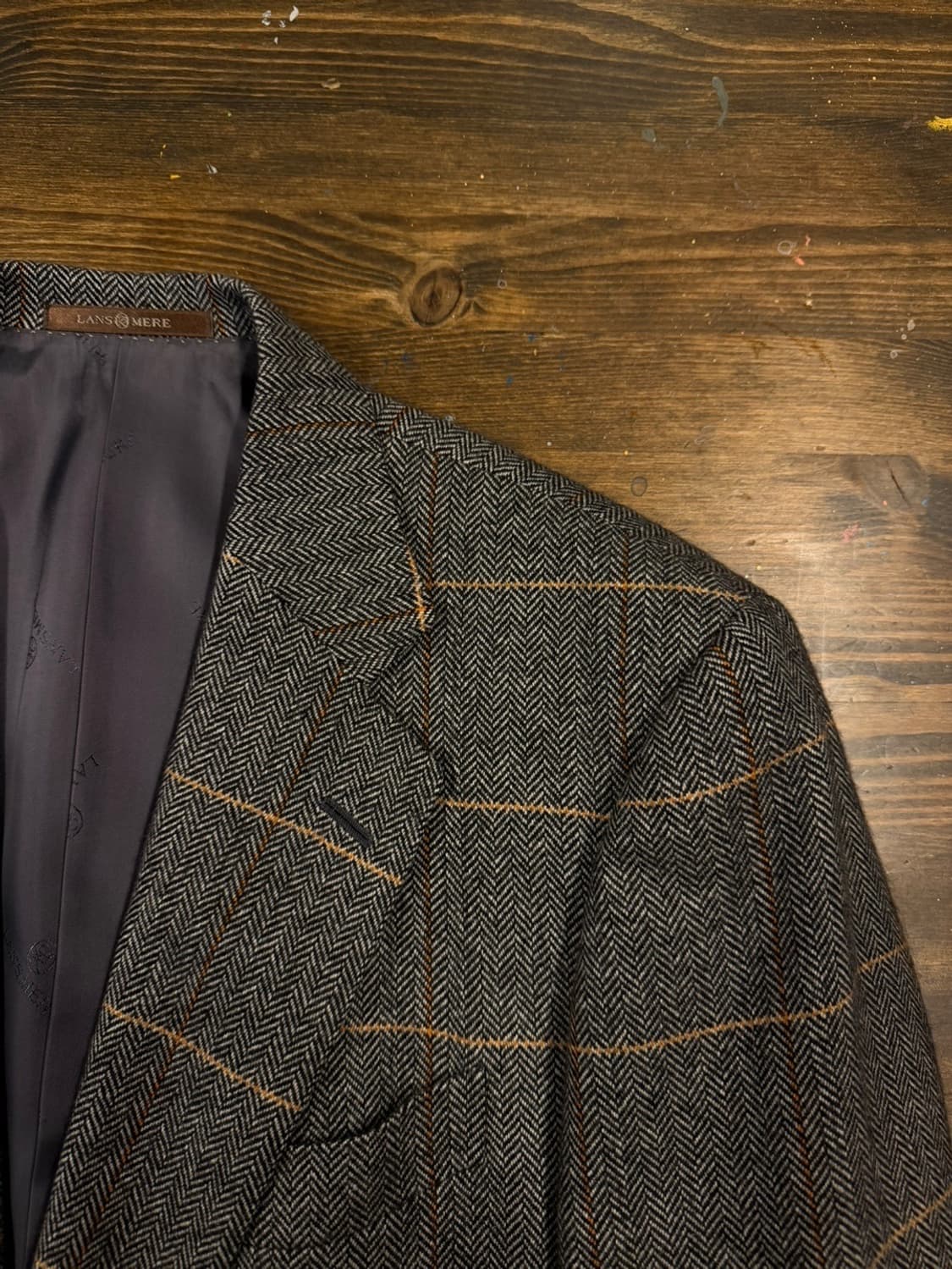 란스미어 캐시미어 자켓 남성105 상품이미지8