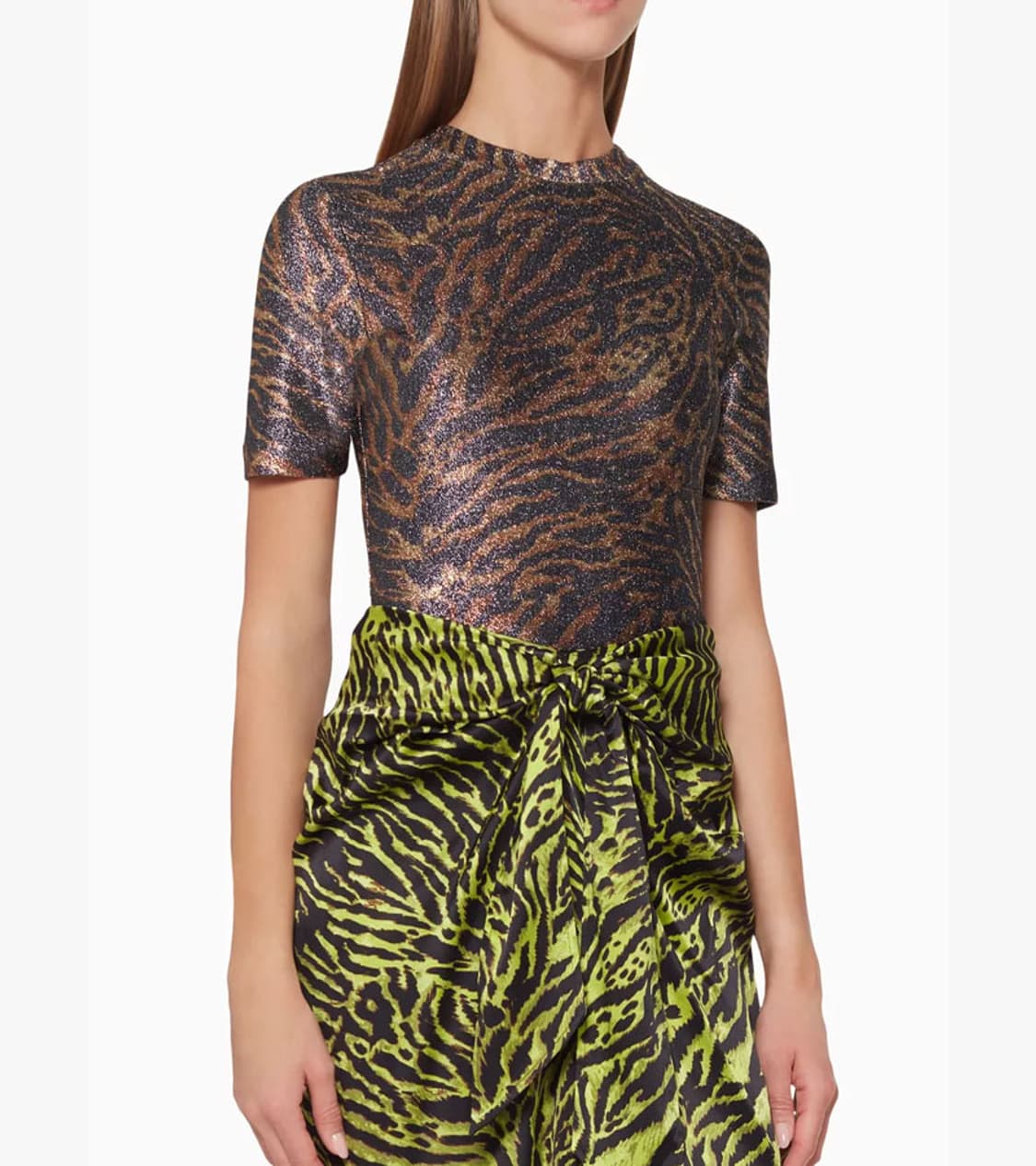 GANNI - LEOPARD PATTERN T SHIRT 상품이미지2