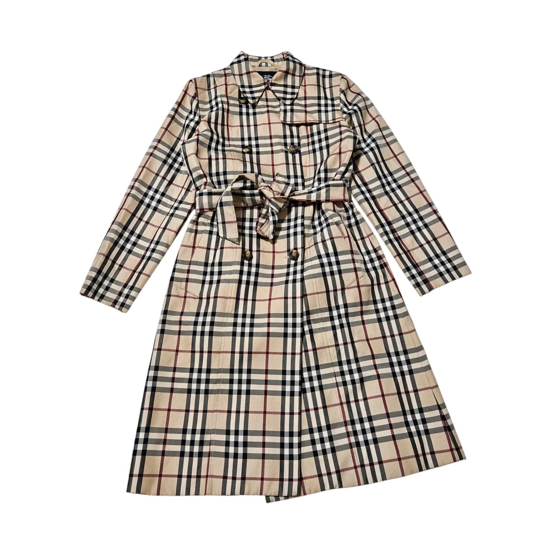 버버리 빈티지 체크 프린트 트렌치코트[S~M] 상품이미지1