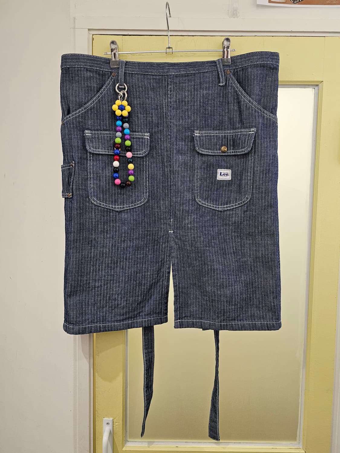 Lee 스트라이프 데님 레이어드 허리치마 상품이미지3