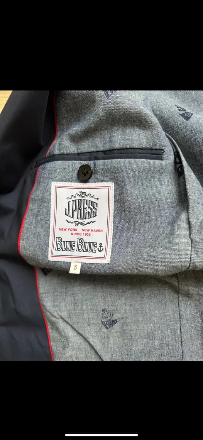 jpress x blue blue 콜라보 네이비 블레이저 상품이미지7
