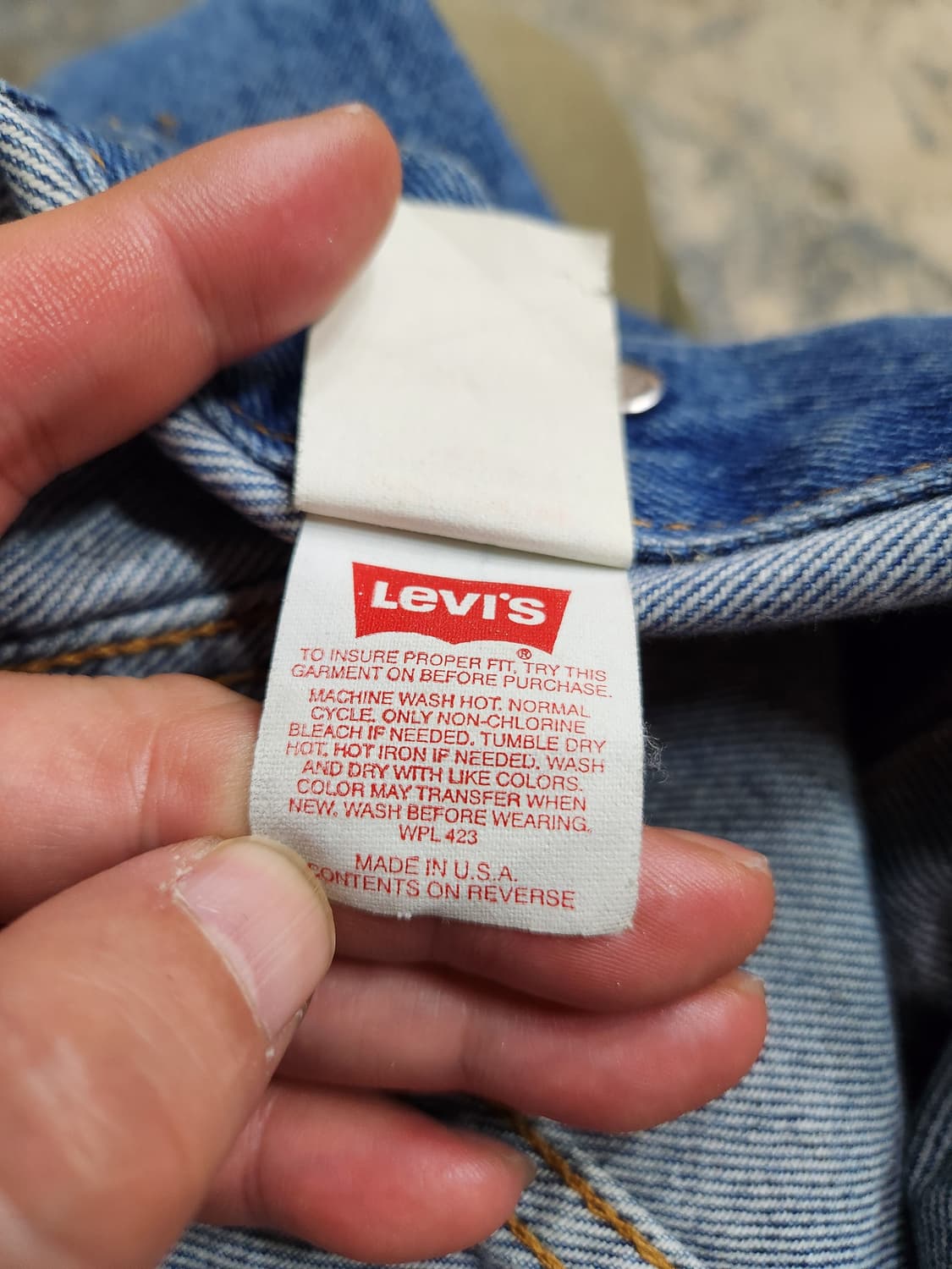 리바이스 80's 70505-0217 데님 자켓  usa 상품이미지6