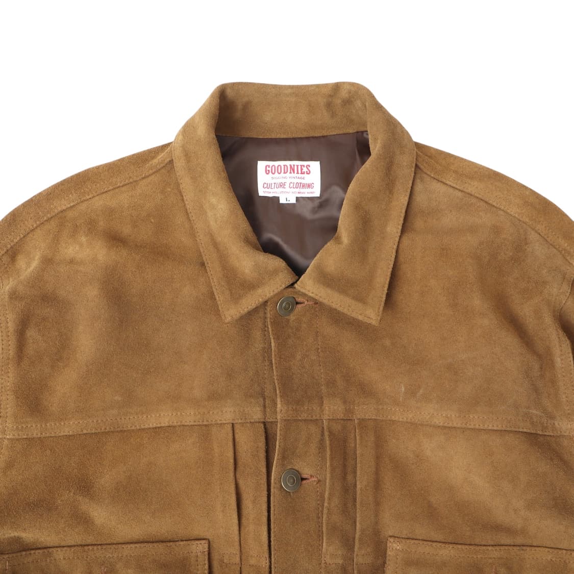 Goodnies 굿니스 카우 스웨이드 트러커 자켓 상품이미지2