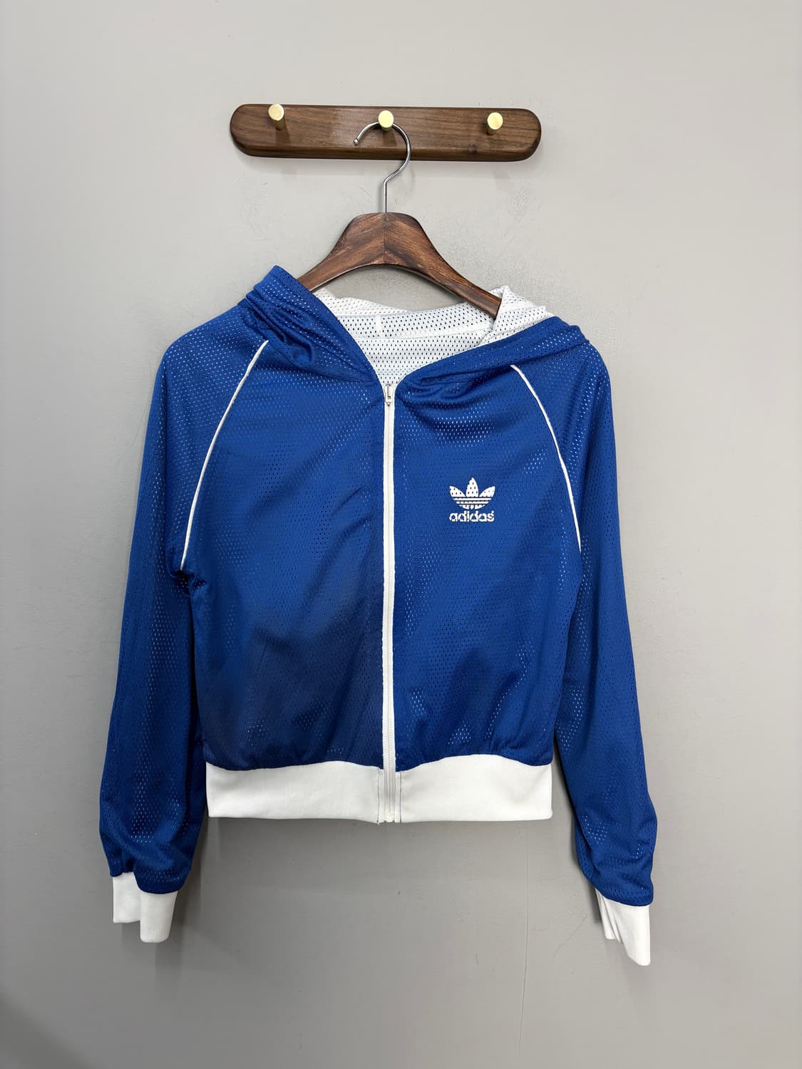 아디다스 00s 리버시블 매쉬 흰파 후드져지 A3629 상품이미지3