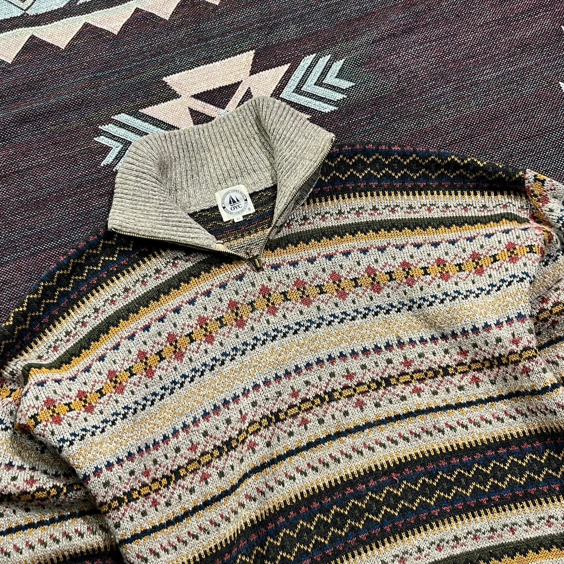 [OYC] 빈티지 페어아일 하프집업 니트 상품이미지2