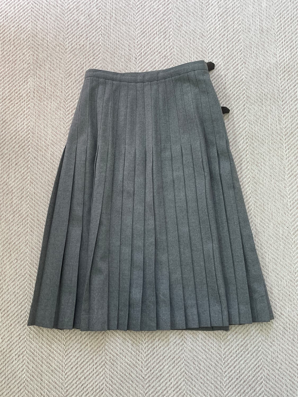 Burberry 버버리 밸티드 그레이 랩 스커트  상품이미지8