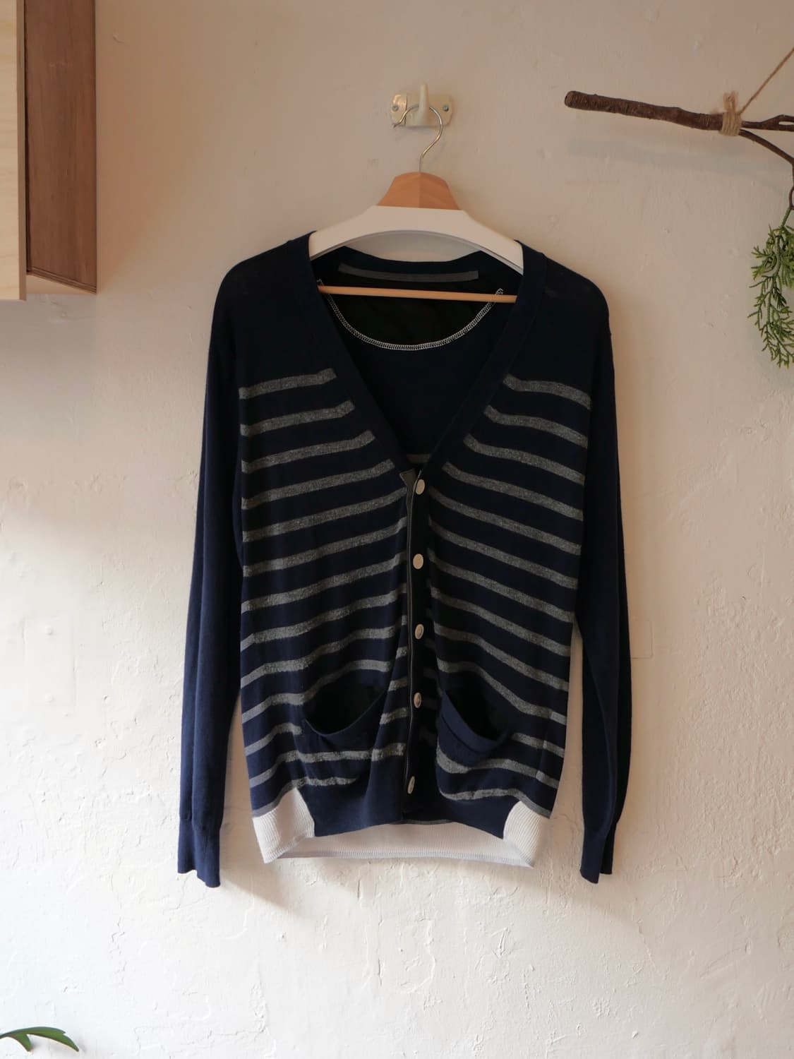 사카이 스트라이프 가디건 상품이미지1