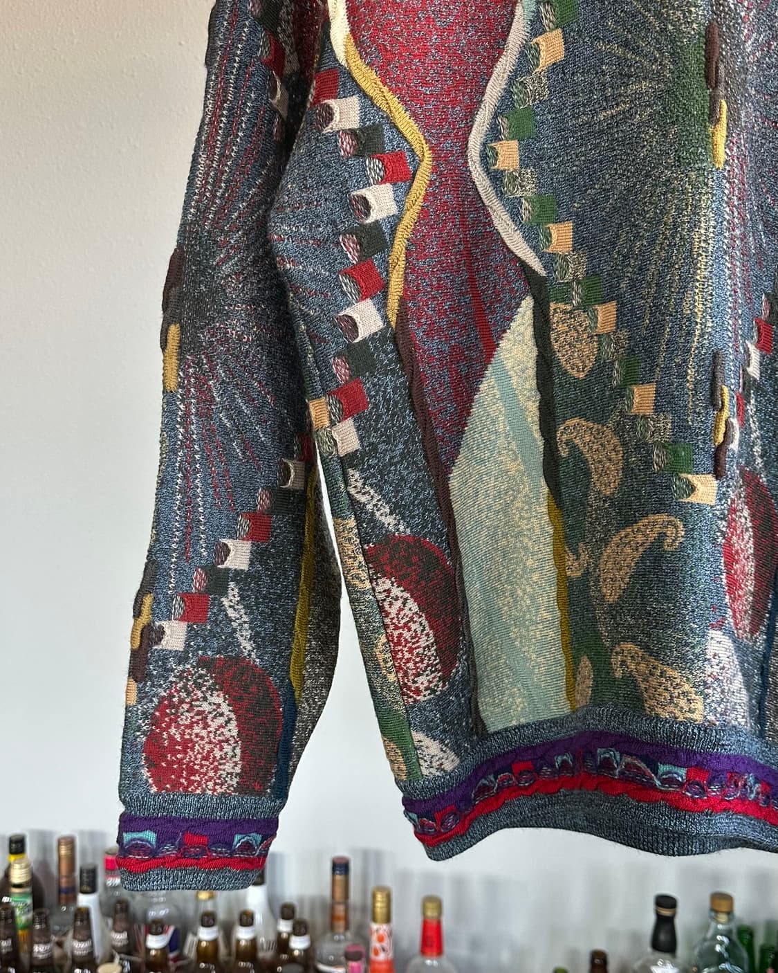 [L]GECCU 3D 그래픽 메리노 울 니트 스웨터 상품이미지5