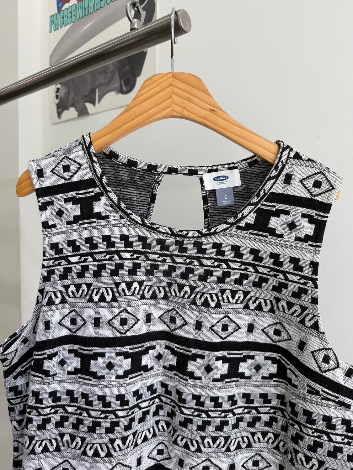 OLD NAVY 패턴 슬리브리스 탑  상품이미지2