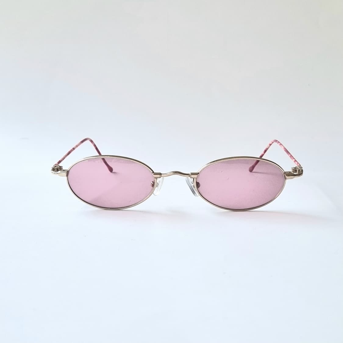 데드스탁 긱시크 빈티지 핑크 틴트 오벌 선글라스 718 상품이미지2