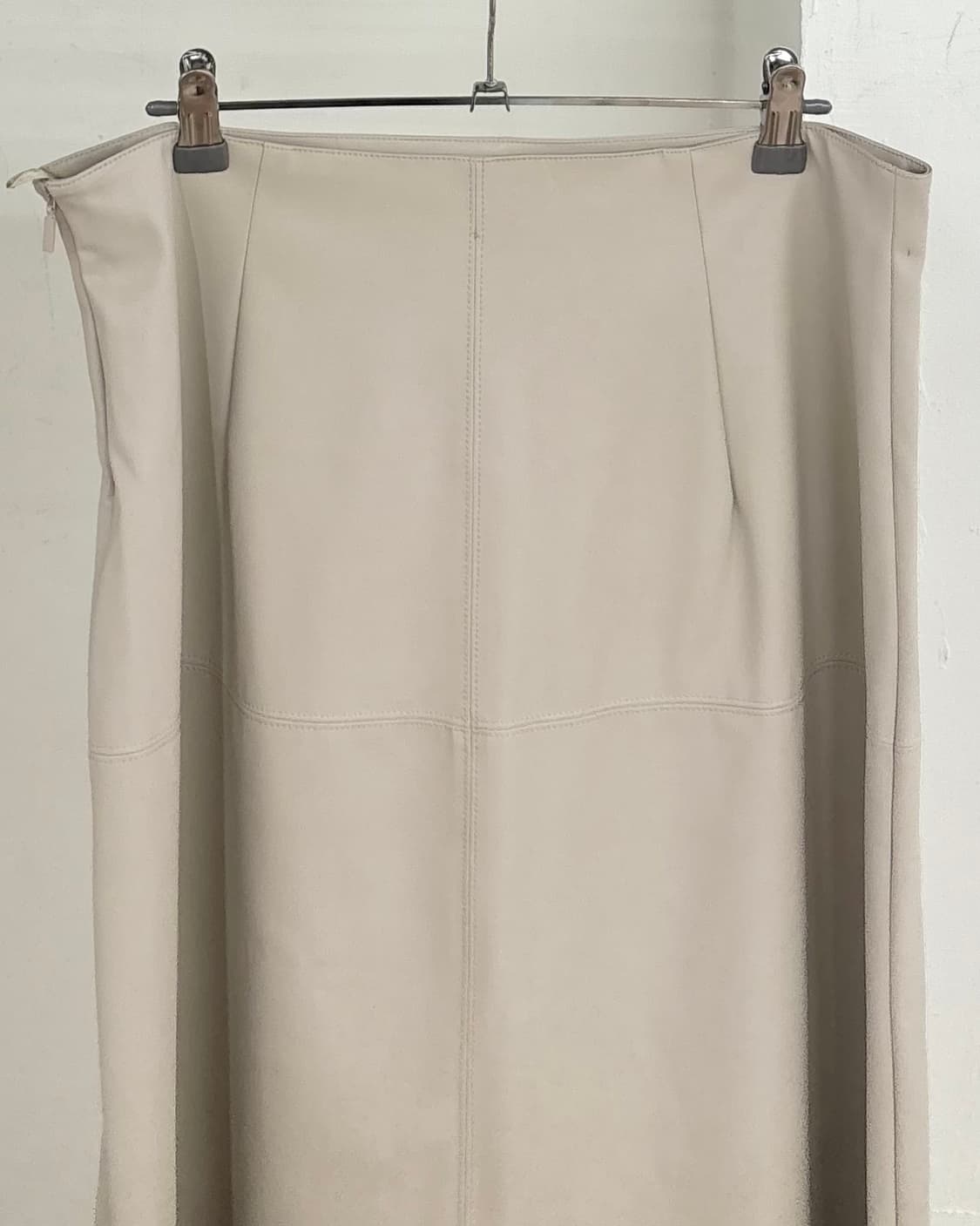 막스마라 아이보리 플레어 폴리 롱 스커트 상품이미지5