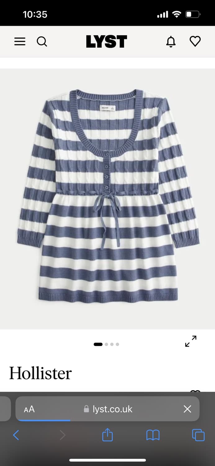 Hollister babydoll stripe knit 상품이미지1