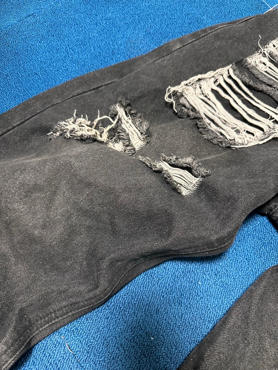 GATELESS destroyed denim washing pants 상품이미지7