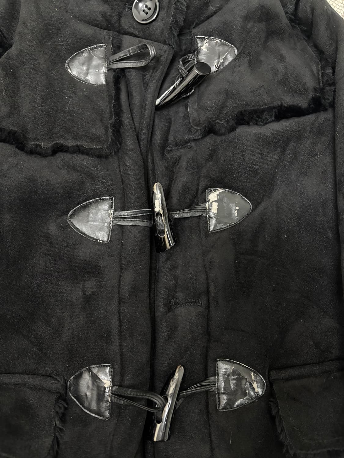 Black Hoodie Fur Detail Jacket 상품이미지6