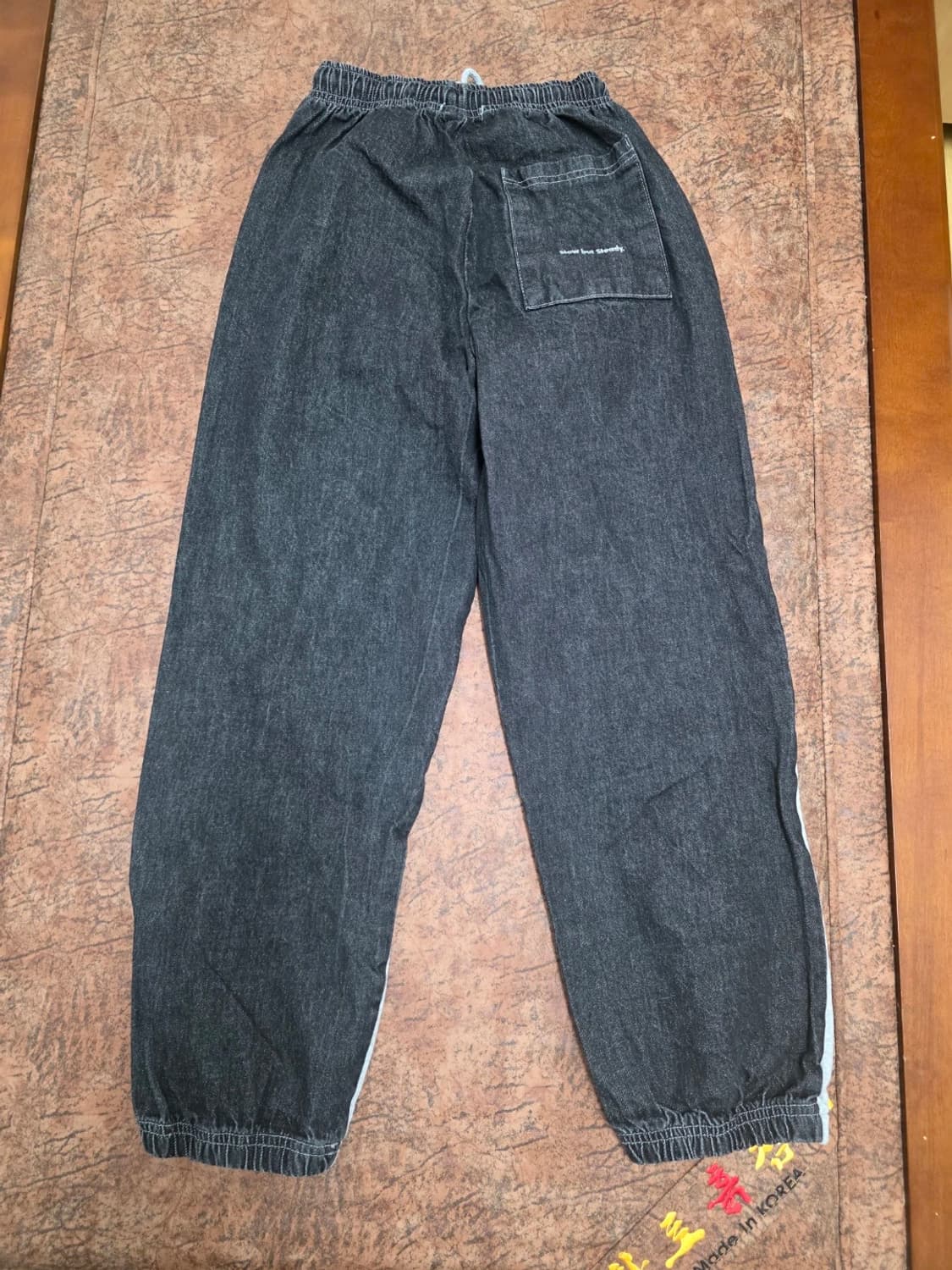 슬로우레코드하우스 아수라 데님 스웻 팬츠 XS 상품이미지7