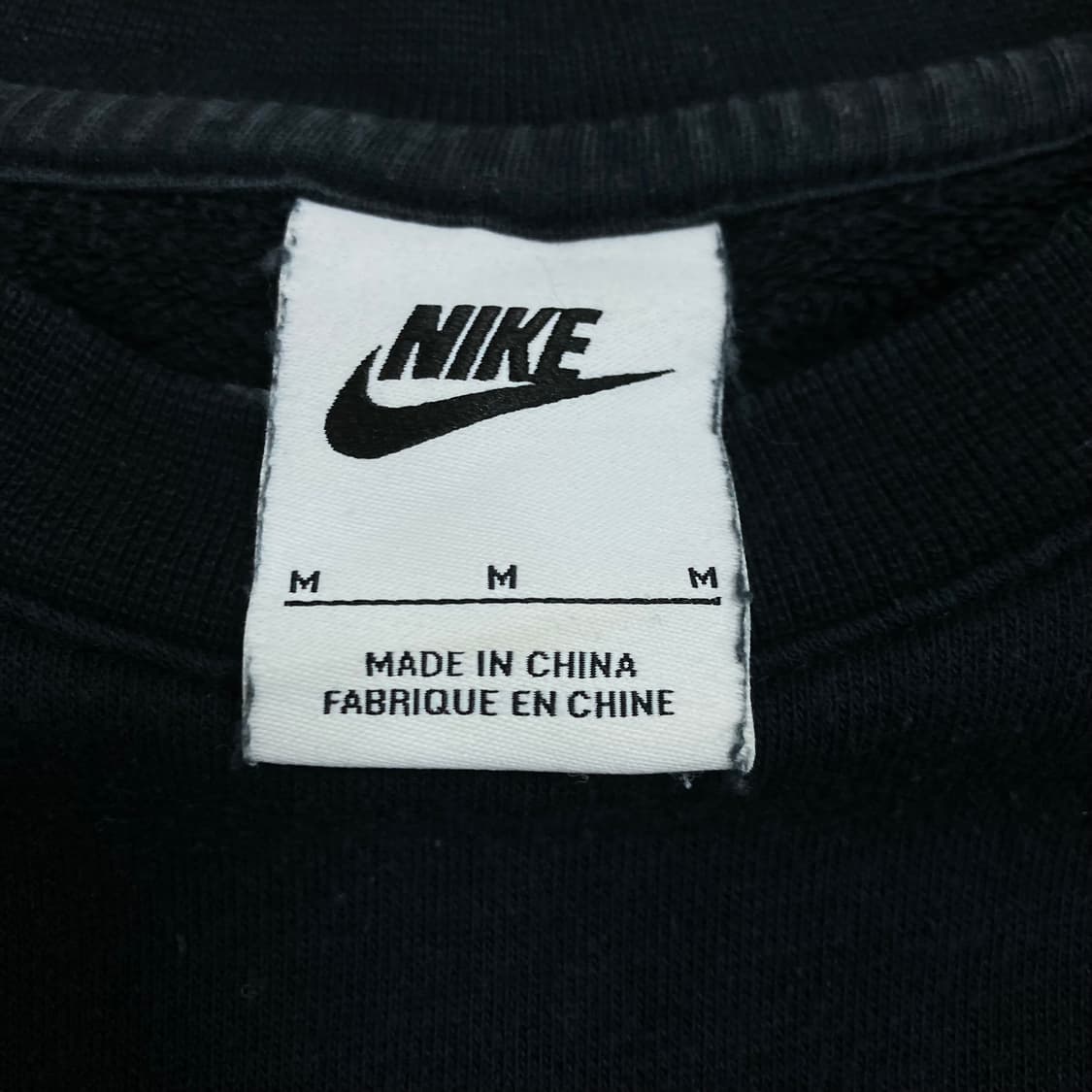 나이키 프린팅 빅로고 블랙 맨투맨 상품이미지4