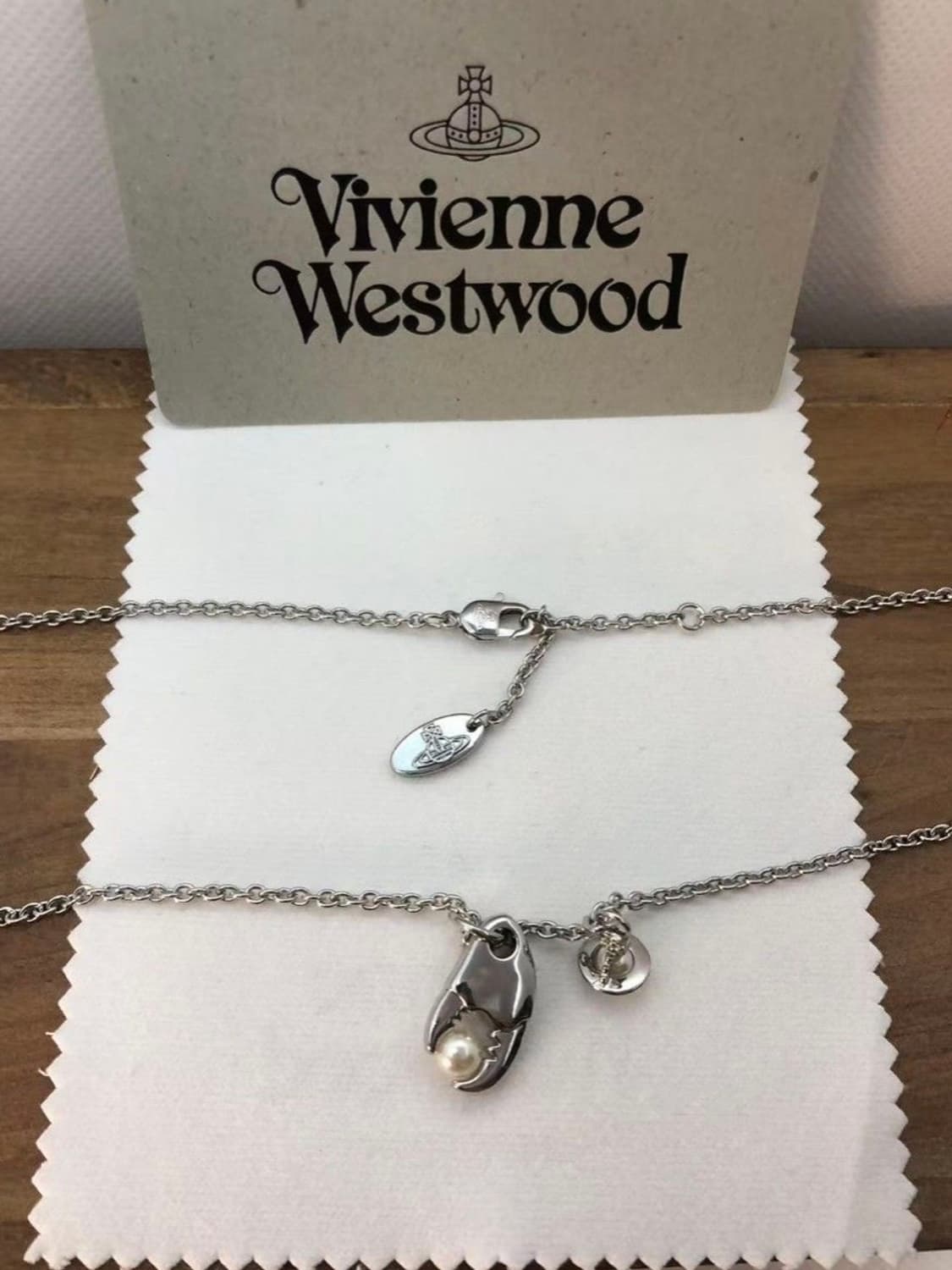 비비안웨스트우드 아카이브 집게 진주 펄 팬던트 목걸이(새상품) 상품이미지3