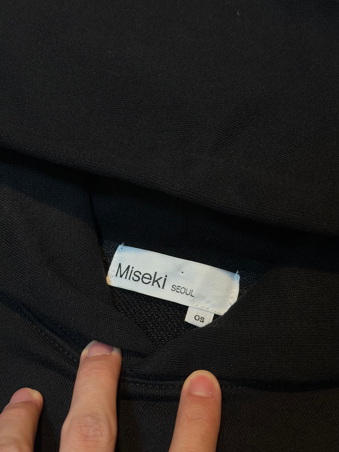 미세키 서울 quote 후드티 블랙 상품이미지3