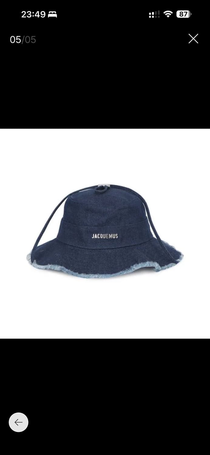 자크뮈스 아티초크 데님 버킷햇 56 사이즈 새상품 상품이미지1