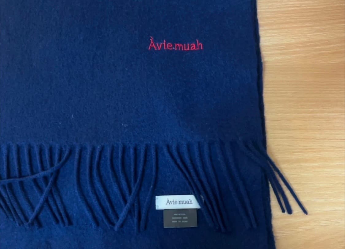 아비에무아 목도리/머플러 네이비 상품이미지1