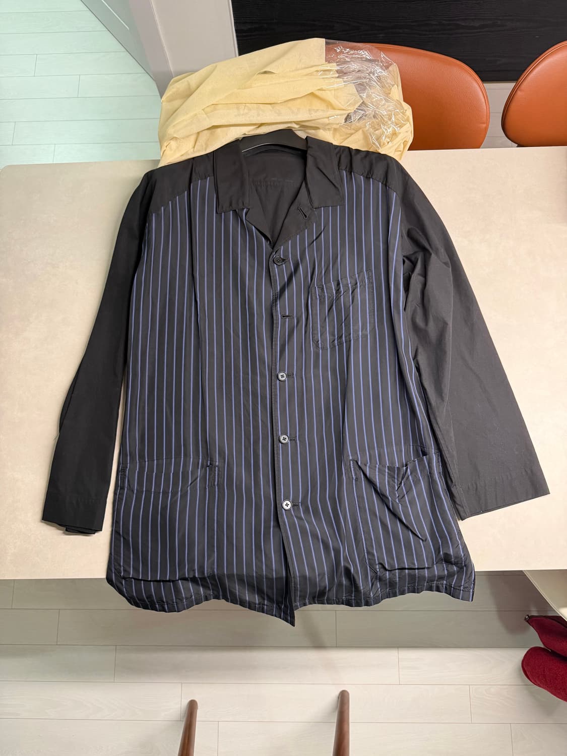 (신세계국내탭⭕️) 요지 야마모토 뿌르 옴므 최상위라인 셔츠 자켓 상품이미지1