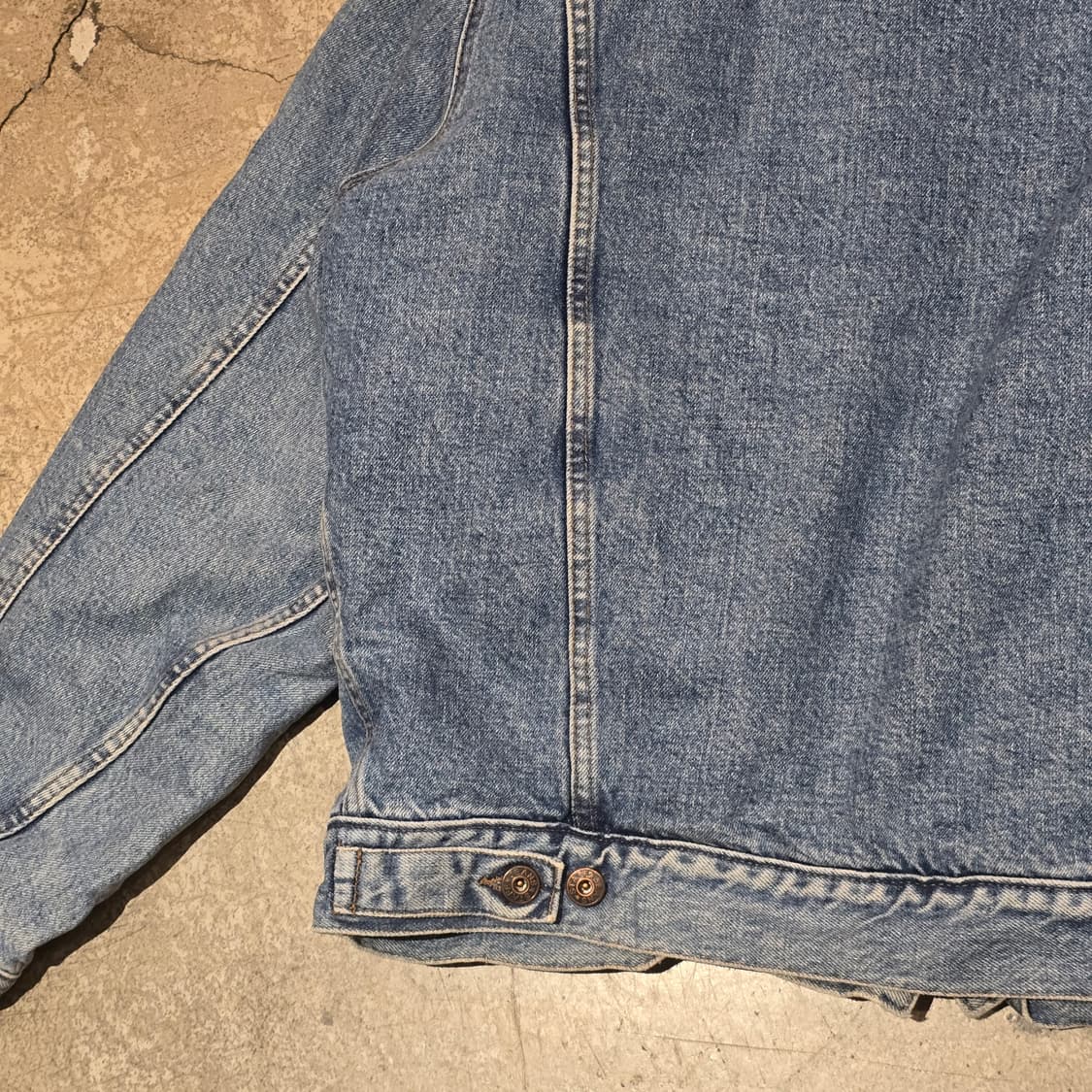 90s STAFF 데님 쉐르파 트러커 자켓 상품이미지7