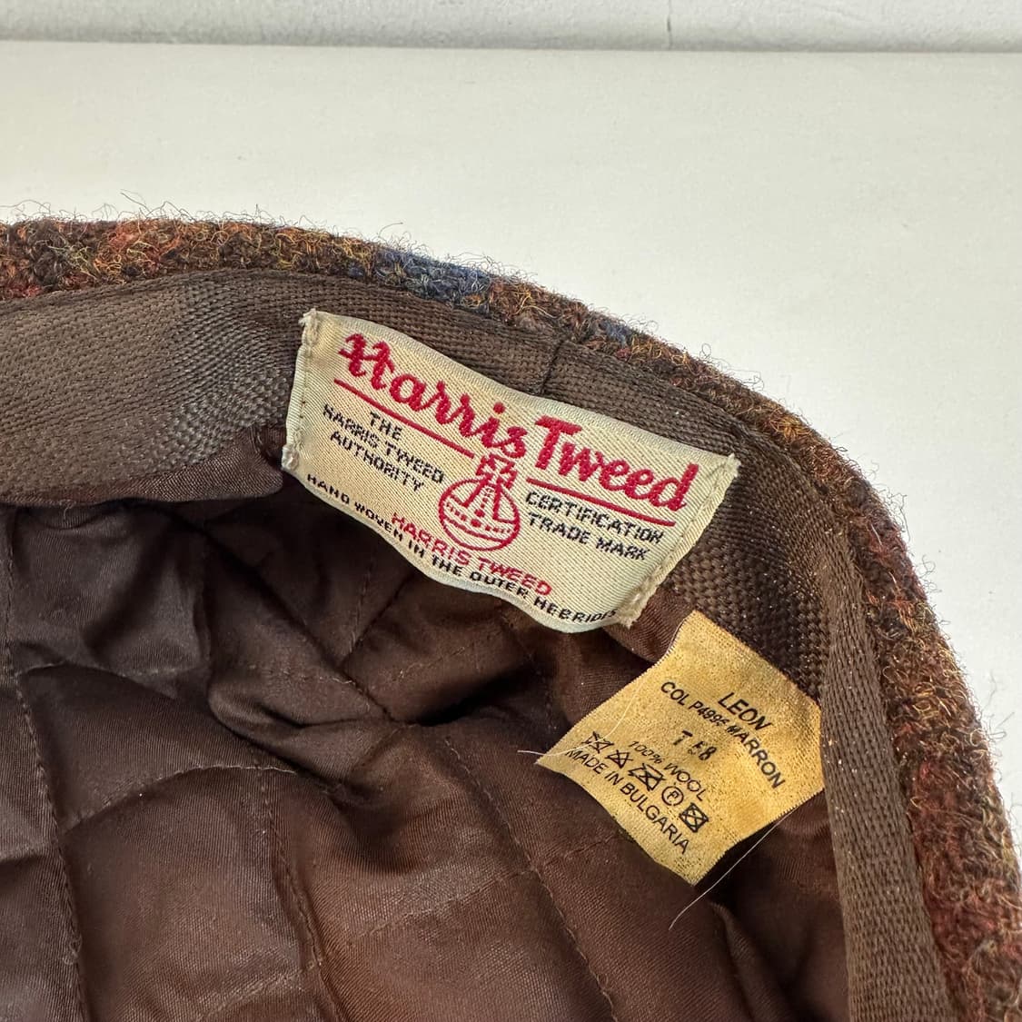 58 해리스트위드 체크 헌팅캡 상품이미지2