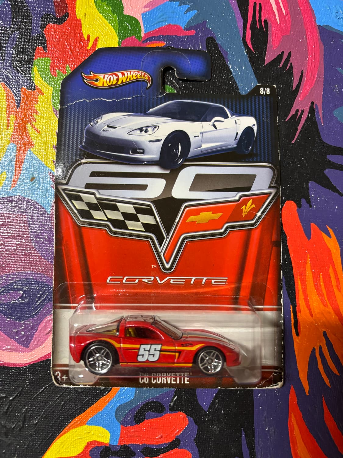 빈티지)미개봉) 핫휠 c6 콜벳 다이캐스트 인테리어 소품 상품이미지1