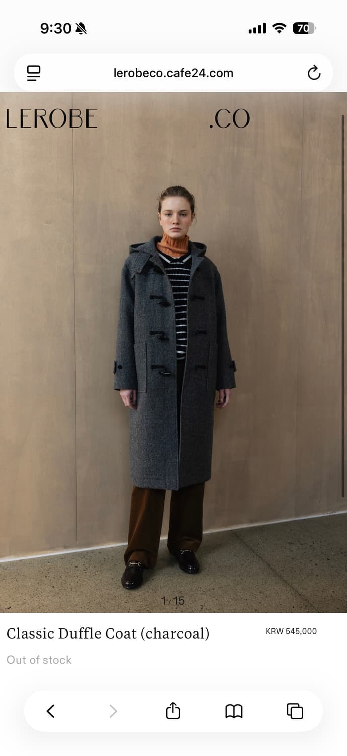 르로브 Classic Duffle Coat 상품이미지5