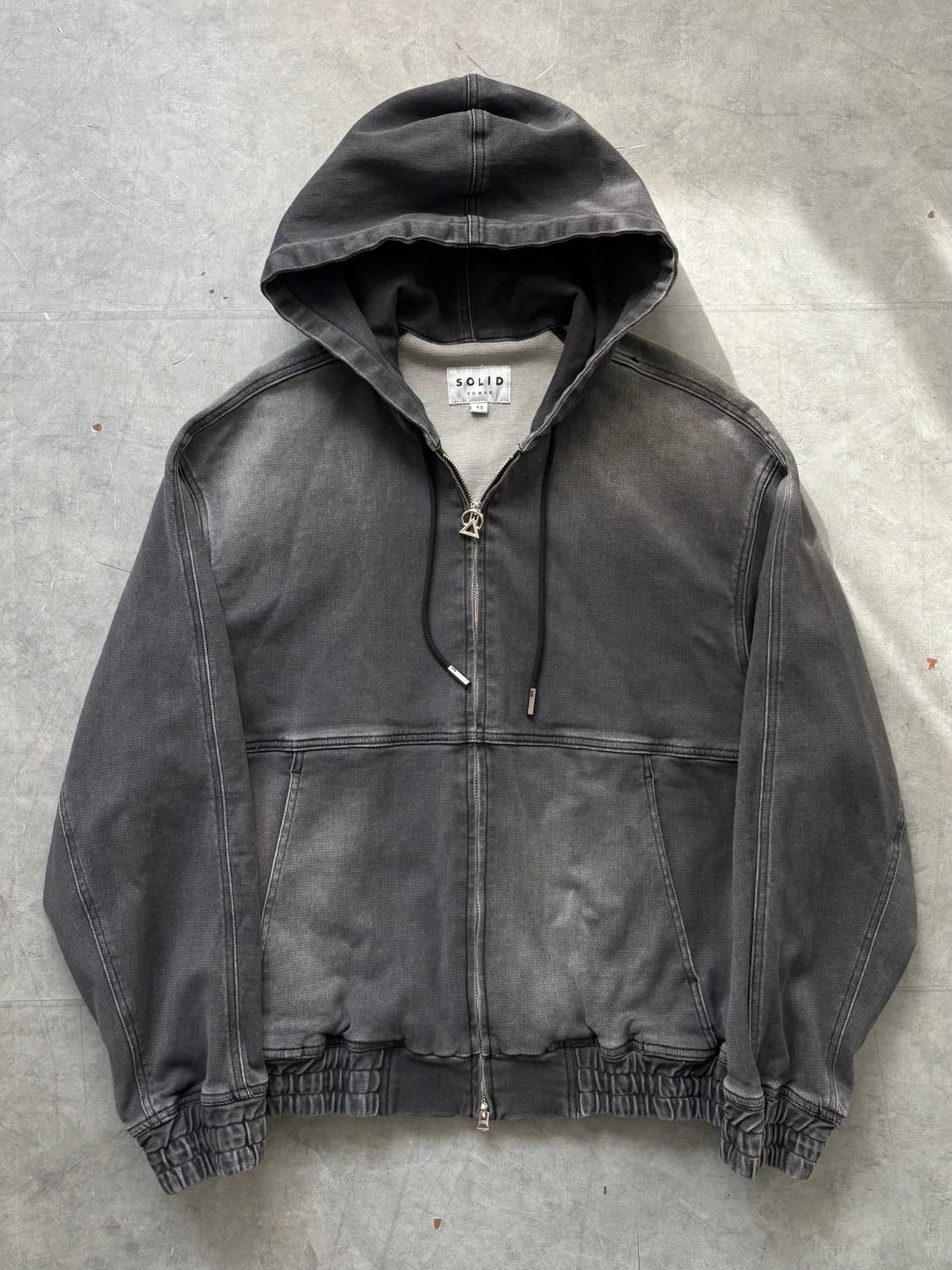 Solid Homme 솔리드옴므 23FW 다잉 데님 후드집업 상품이미지5