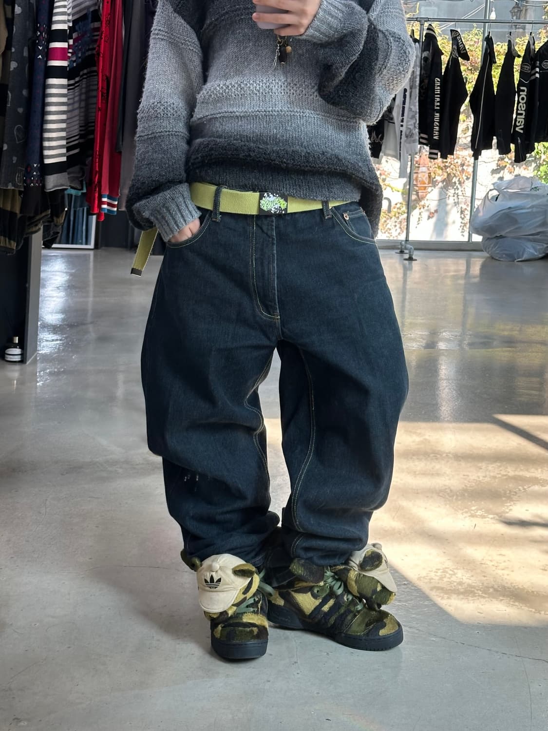 도그타운 드래곤 오리엔탈자수 데님팬츠 상품이미지2