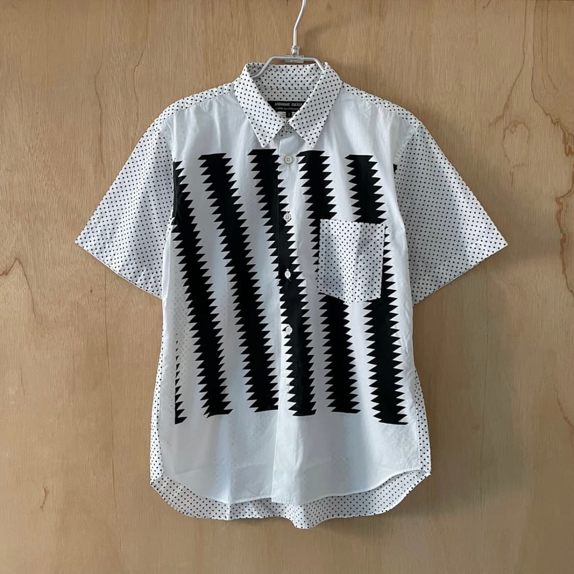 꼼데가르송 투패턴 반팔 셔츠 상품이미지1