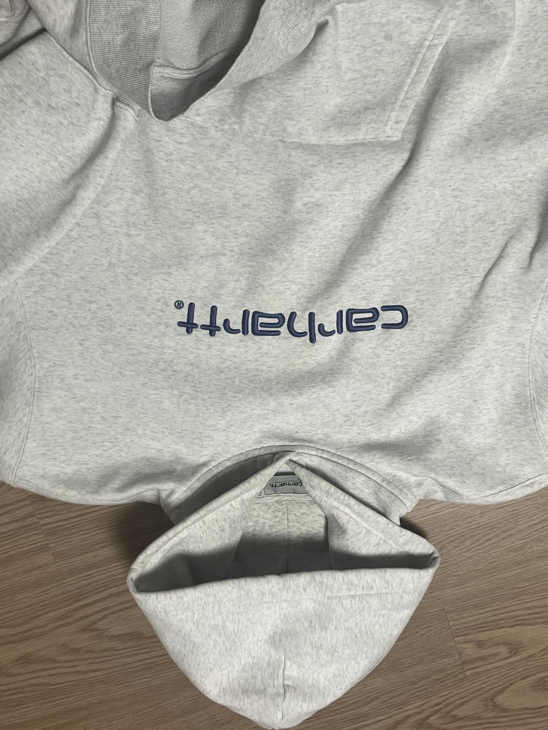 칼하트 윕 wip 백염 애쉬 그레이 후드티 상품이미지6