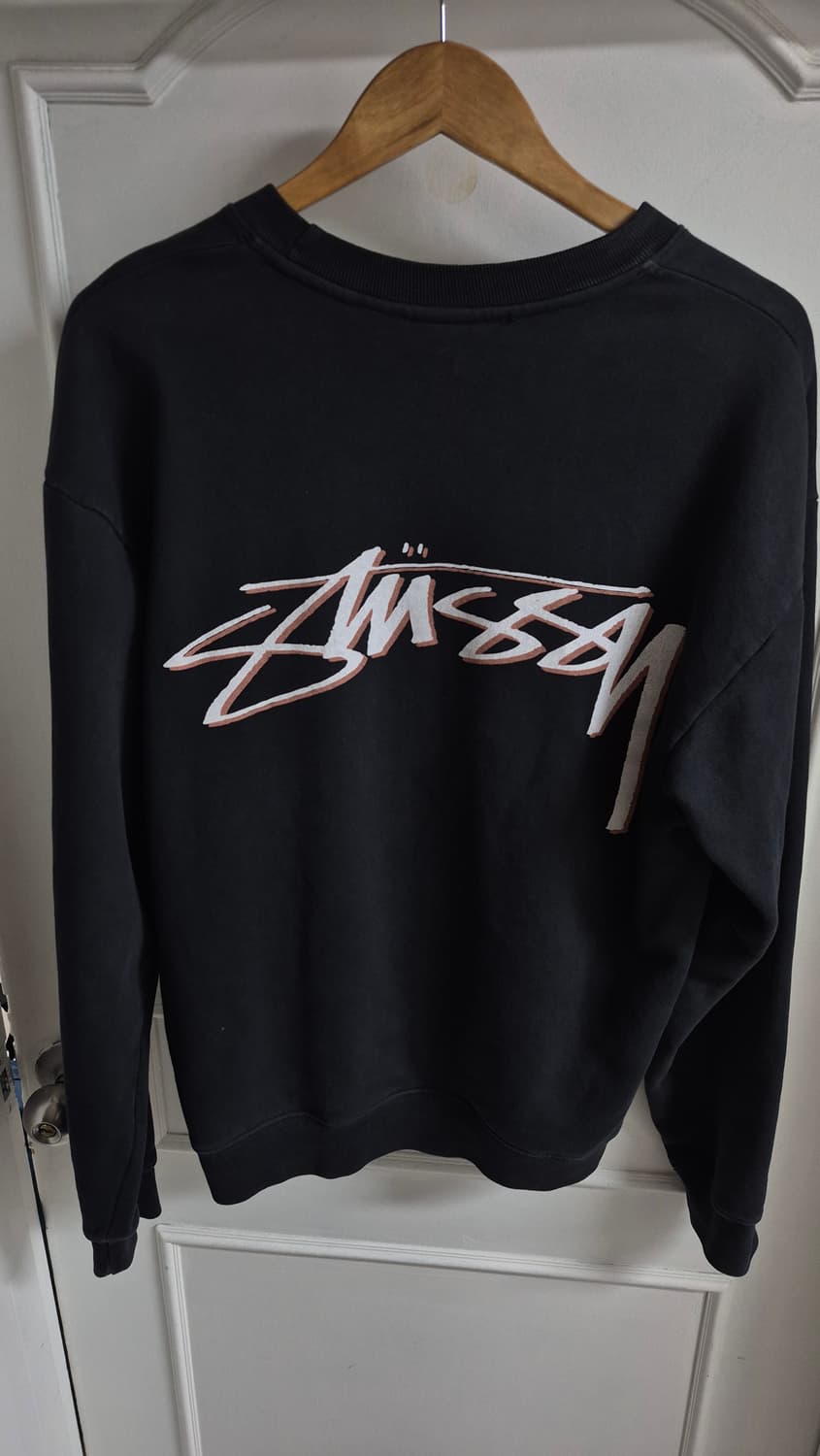 [M] 스투시 아워레가시 드롭 쉐도우 맨투맨 블랙 상품이미지3