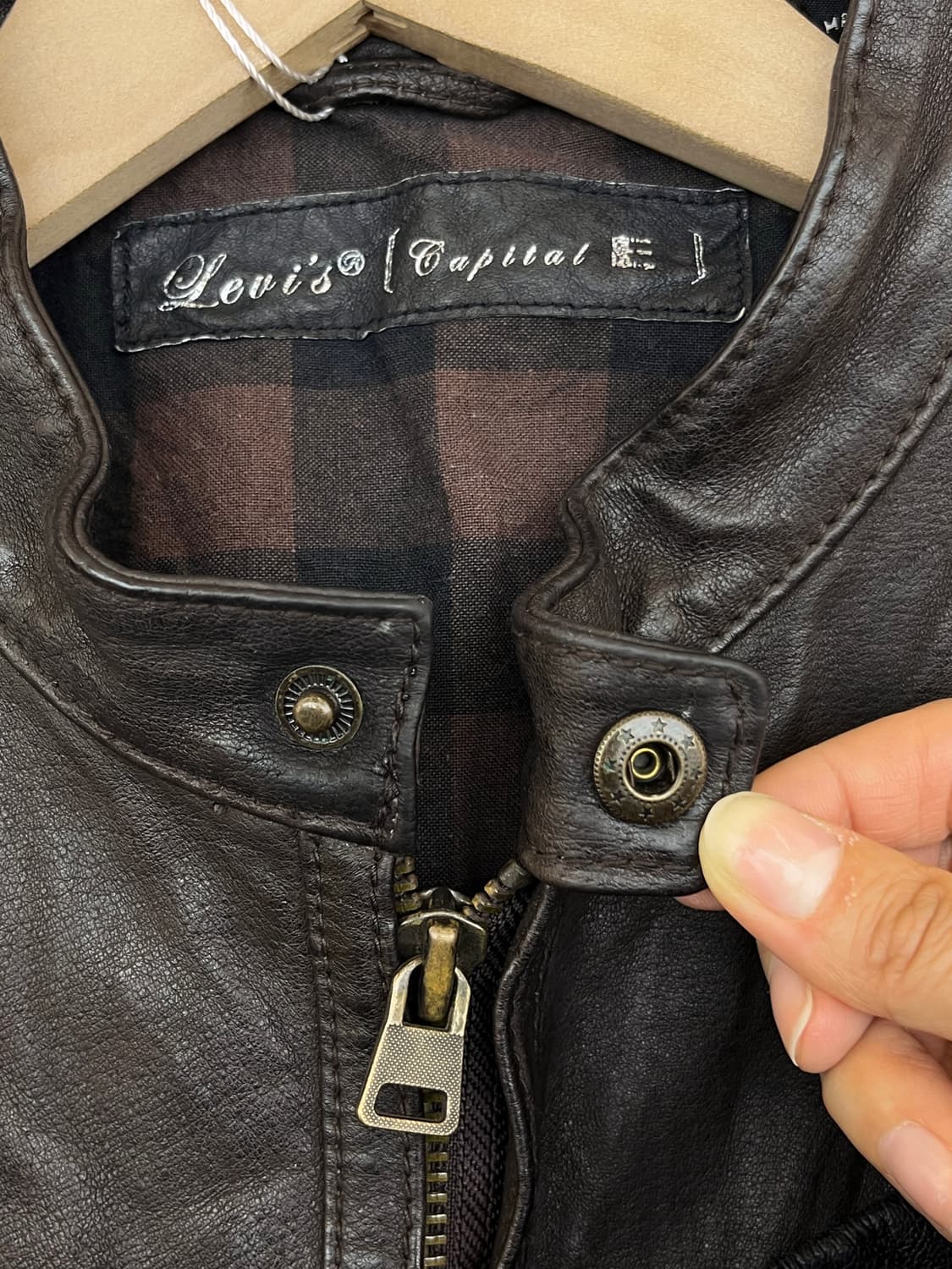 리바이스 캐피탈 E 카페 레이서 레더 자켓 상품이미지8