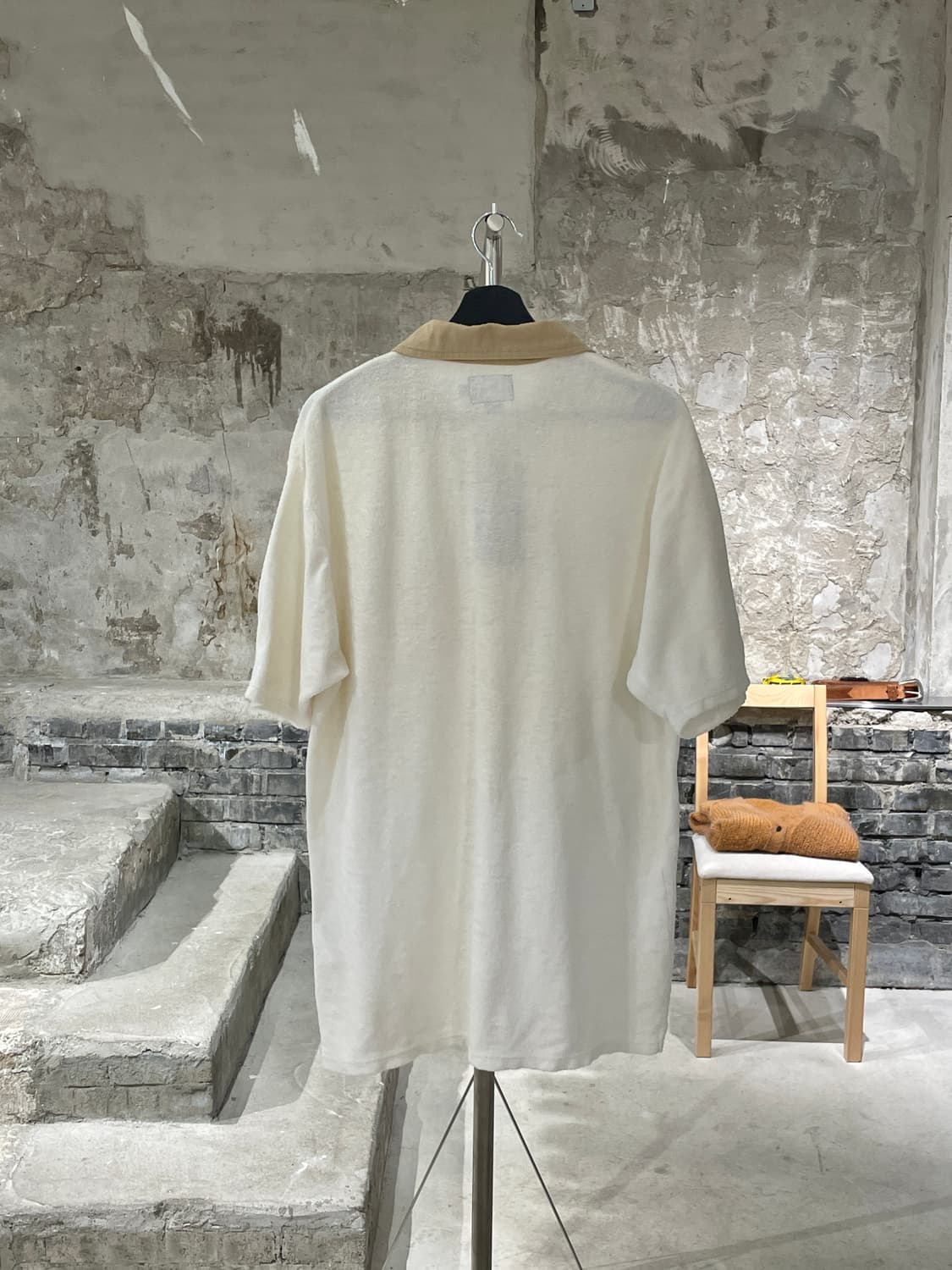 스투시 크림 싱글 포켓 타월 폴로 니트 상품이미지6