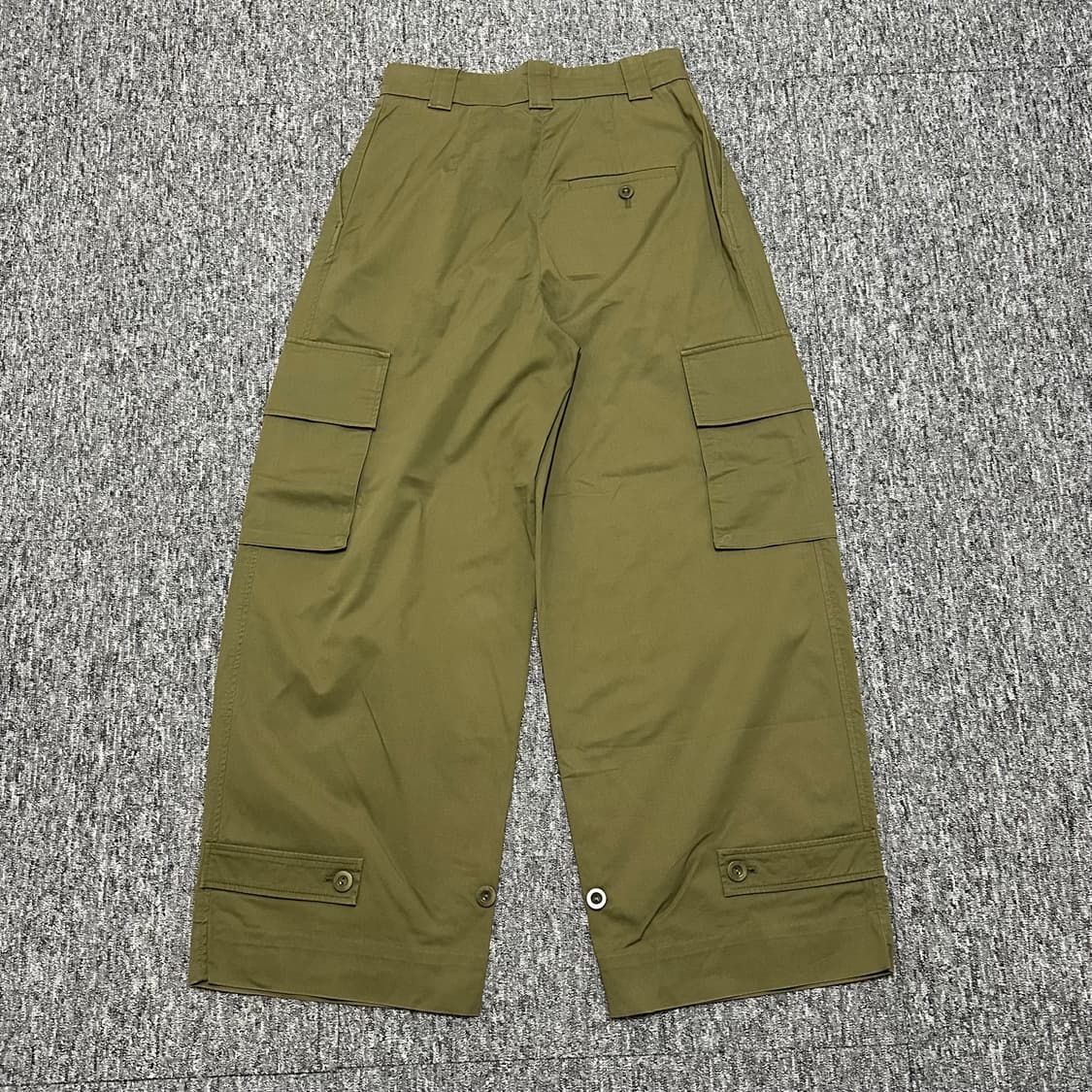 COS 코스 배럴 레그 카고 포켓 트라우저 팬츠 바지 카키 상품이미지5