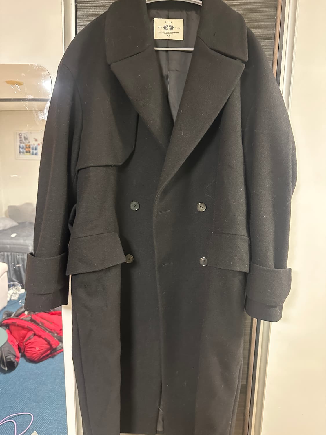 벨리에 오버핏 더블 코트 상품이미지2