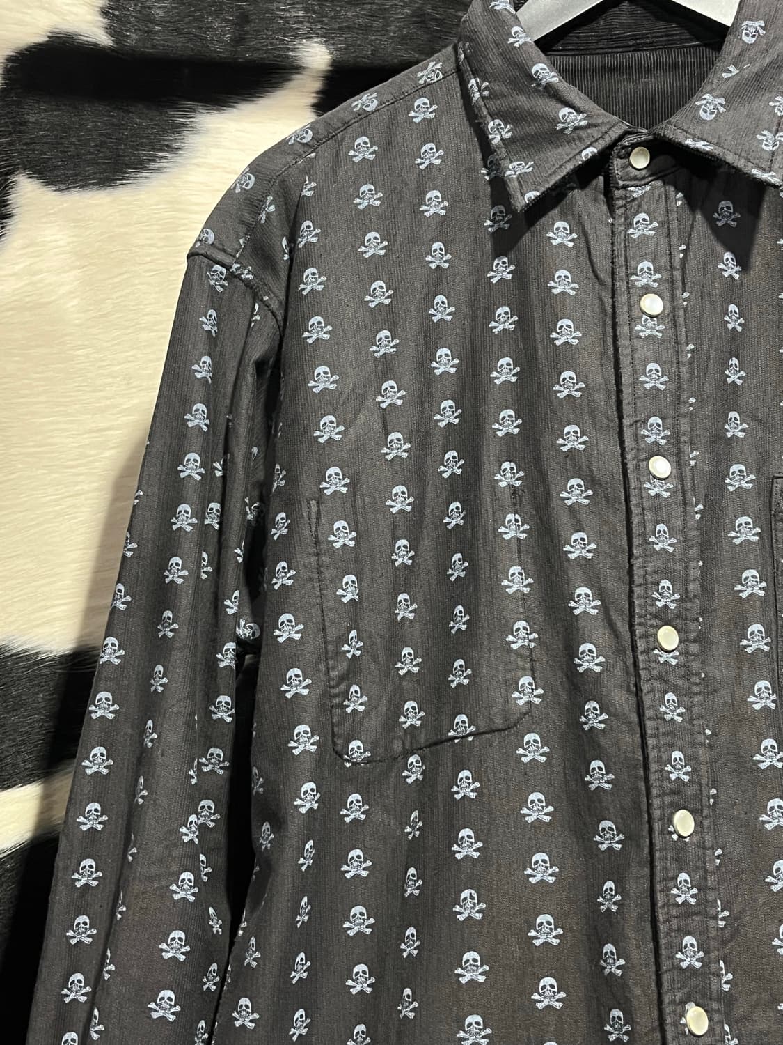 해골 코듀로이 리버시블 셔츠 상품이미지8