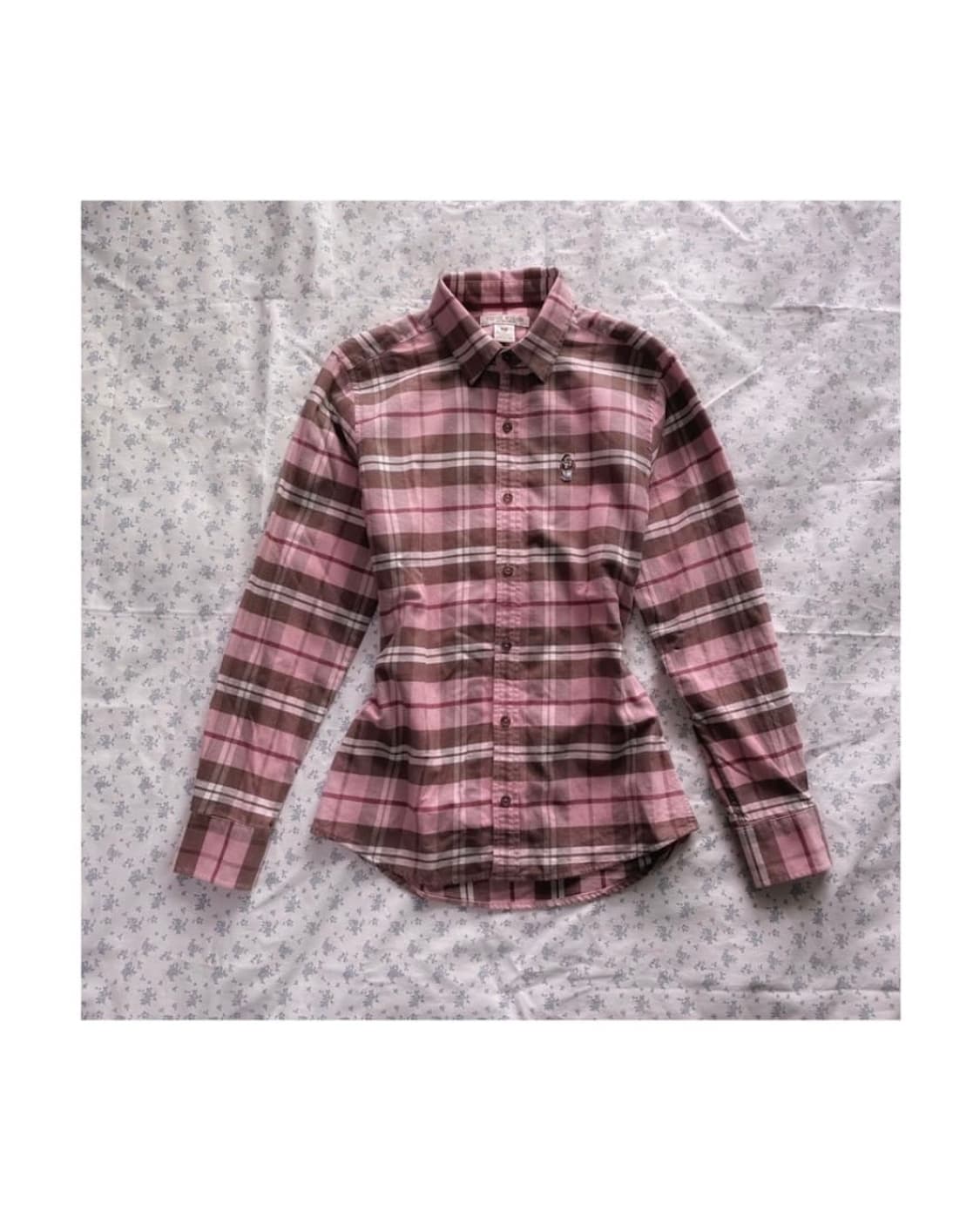 티니위니 딸기초코 버버리 타탄 체크 긴팔 셔츠 모리걸 갸루 너드 하구미 상품이미지2