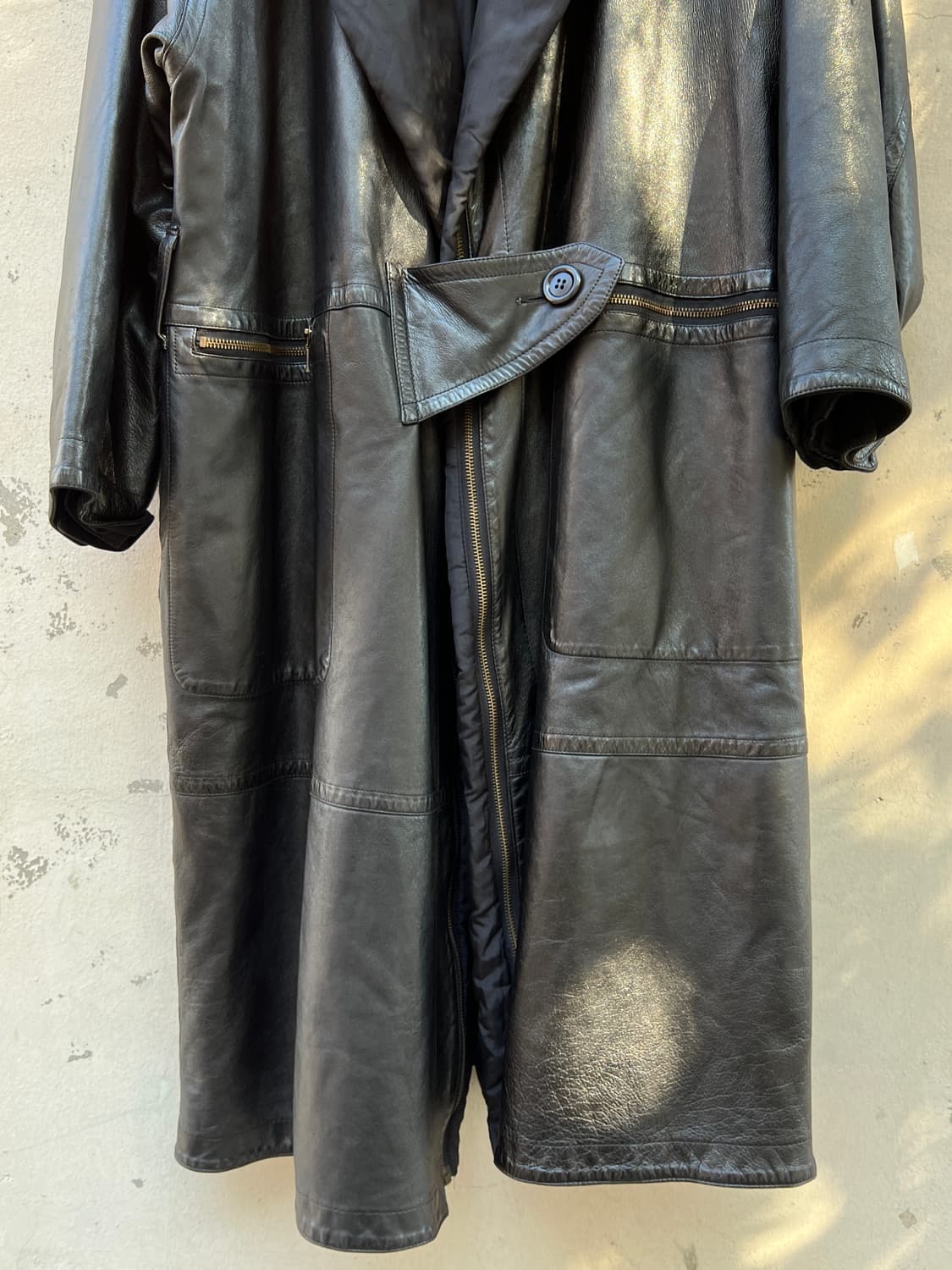 80s 이세이미야케 아카이브 리버시블 레더코트 상품이미지4