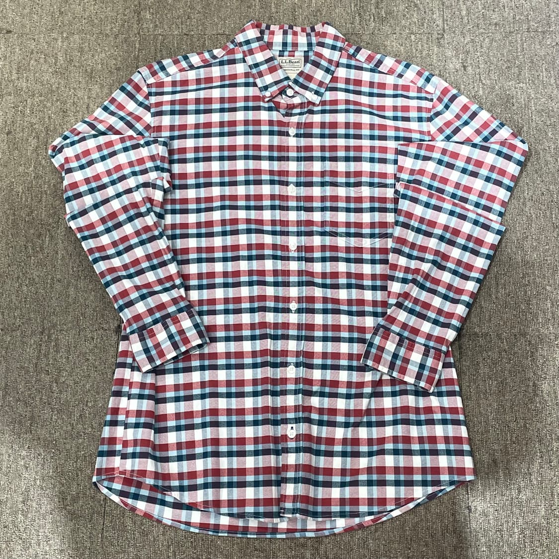(M) L.L.Bean 엘엘빈 체크 셔츠 상품이미지1