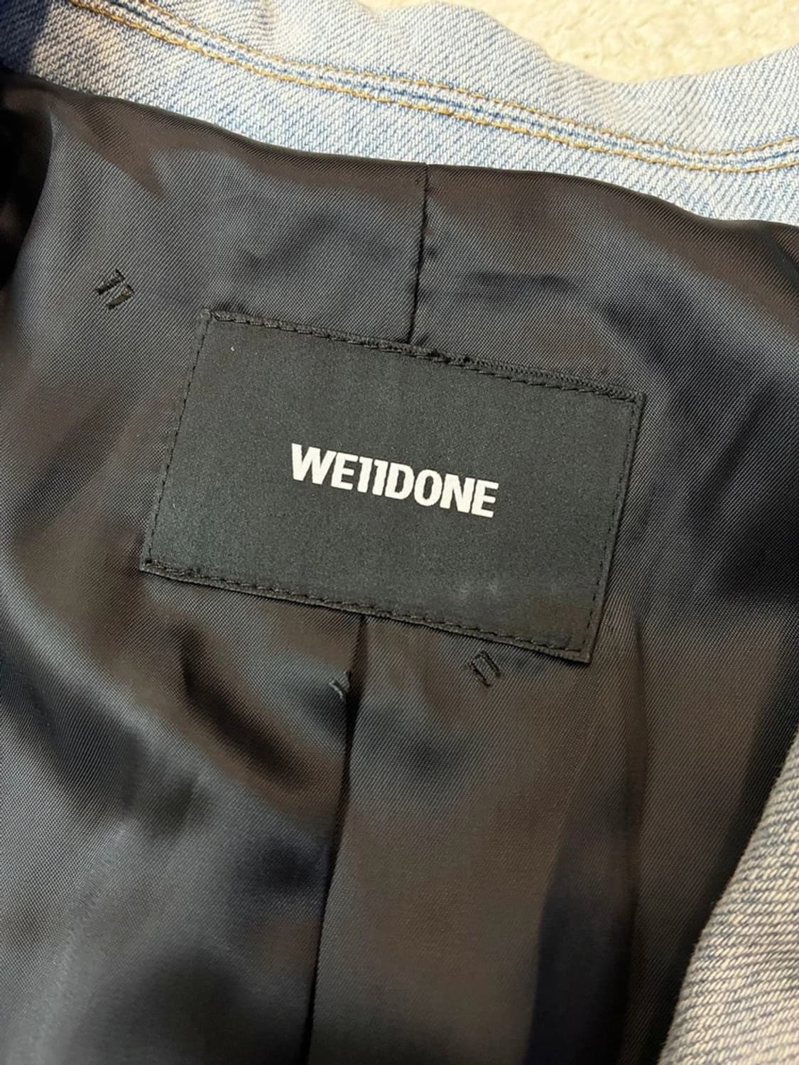 웰던 WE11DONE 22ss 워시드데님 블레이저 PN6099    상품이미지8