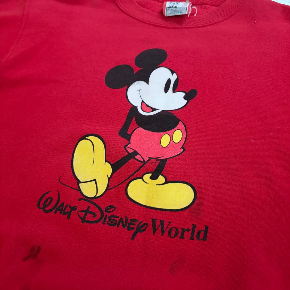 90s USA 디즈니 미키마우스 빈티지 스웻셔츠 L 상품이미지4